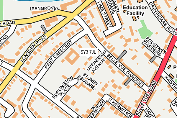 SY3 7JL map - OS OpenMap – Local (Ordnance Survey)