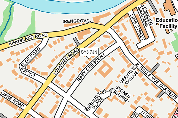 SY3 7JN map - OS OpenMap – Local (Ordnance Survey)