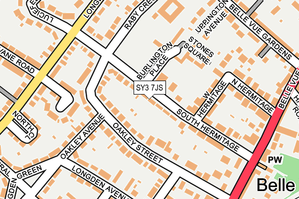 SY3 7JS map - OS OpenMap – Local (Ordnance Survey)