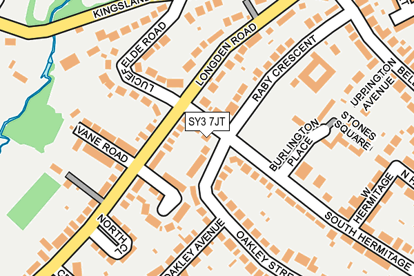 SY3 7JT map - OS OpenMap – Local (Ordnance Survey)