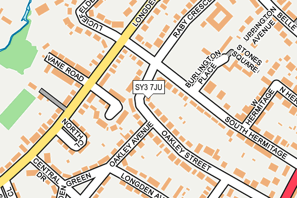 SY3 7JU map - OS OpenMap – Local (Ordnance Survey)