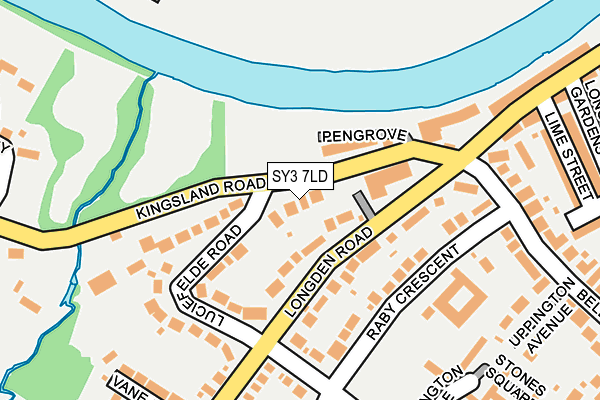 SY3 7LD map - OS OpenMap – Local (Ordnance Survey)
