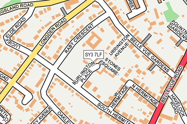 SY3 7LF map - OS OpenMap – Local (Ordnance Survey)