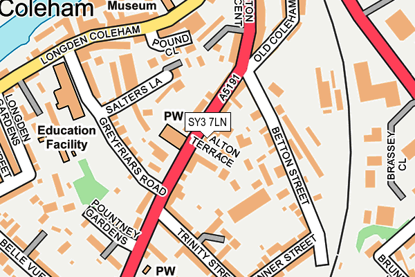 SY3 7LN map - OS OpenMap – Local (Ordnance Survey)