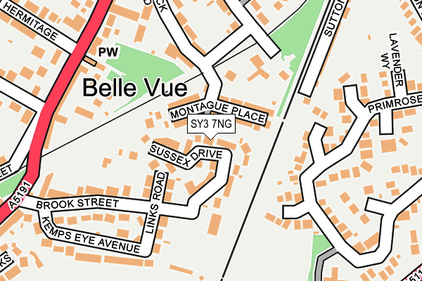 SY3 7NG map - OS OpenMap – Local (Ordnance Survey)