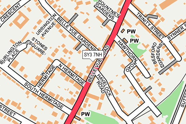 SY3 7NH map - OS OpenMap – Local (Ordnance Survey)