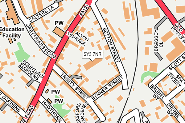 SY3 7NR map - OS OpenMap – Local (Ordnance Survey)