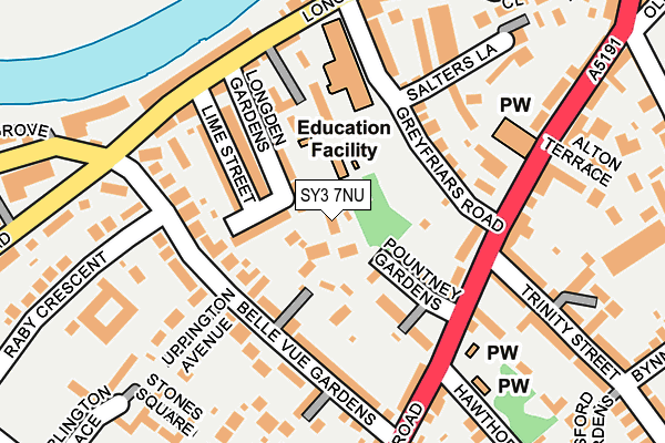 SY3 7NU map - OS OpenMap – Local (Ordnance Survey)