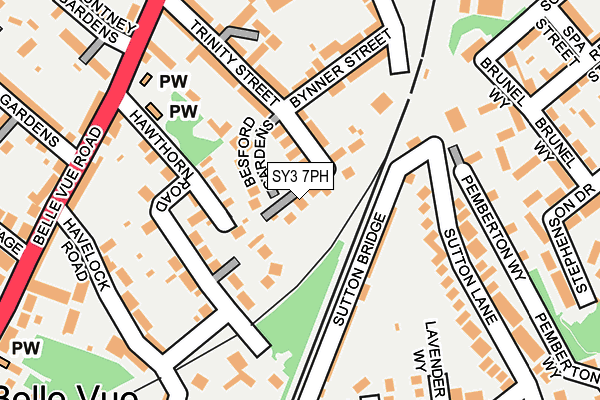 SY3 7PH map - OS OpenMap – Local (Ordnance Survey)