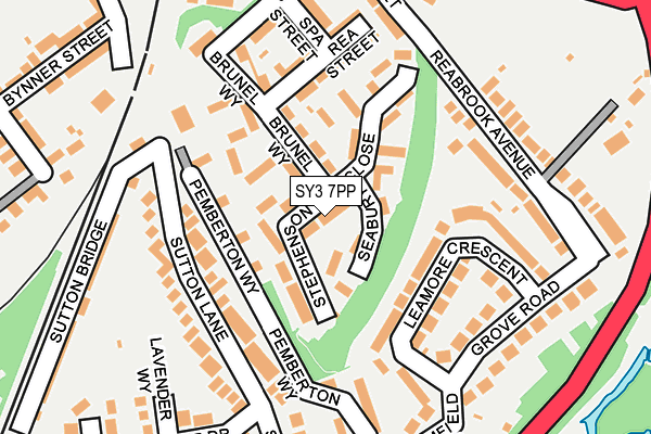 SY3 7PP map - OS OpenMap – Local (Ordnance Survey)