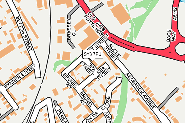 SY3 7PU map - OS OpenMap – Local (Ordnance Survey)