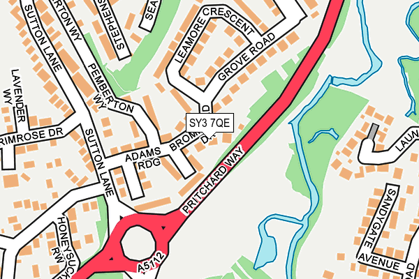 SY3 7QE map - OS OpenMap – Local (Ordnance Survey)