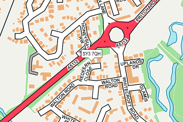 SY3 7QH map - OS OpenMap – Local (Ordnance Survey)