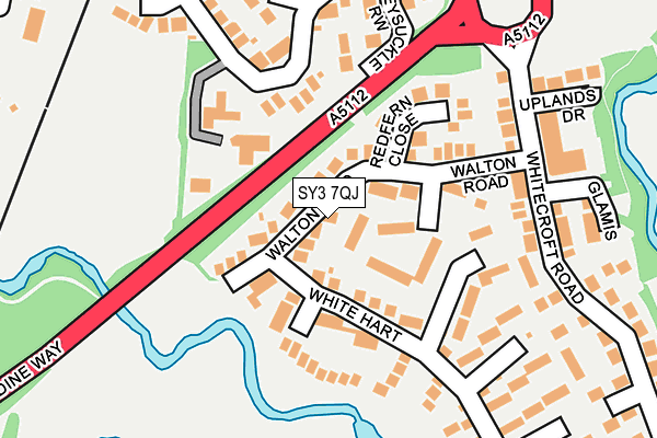 SY3 7QJ map - OS OpenMap – Local (Ordnance Survey)