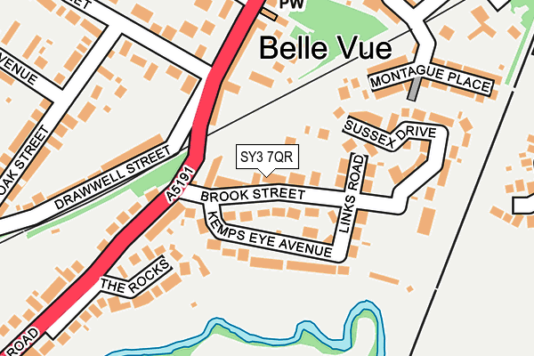 SY3 7QR map - OS OpenMap – Local (Ordnance Survey)