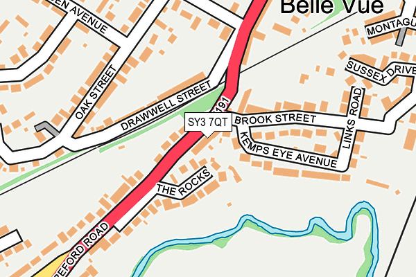 SY3 7QT map - OS OpenMap – Local (Ordnance Survey)