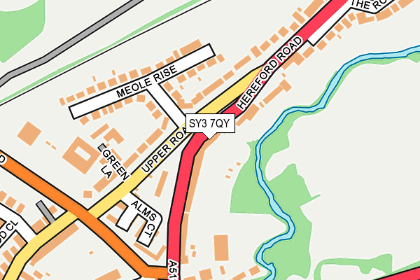 SY3 7QY map - OS OpenMap – Local (Ordnance Survey)