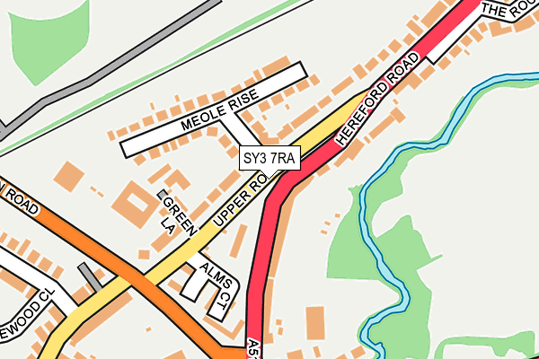 SY3 7RA map - OS OpenMap – Local (Ordnance Survey)