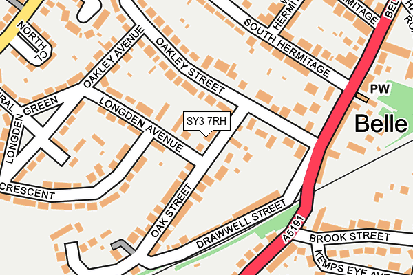 SY3 7RH map - OS OpenMap – Local (Ordnance Survey)