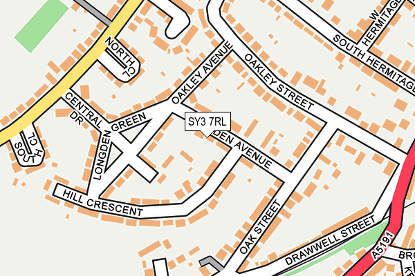 SY3 7RL map - OS OpenMap – Local (Ordnance Survey)