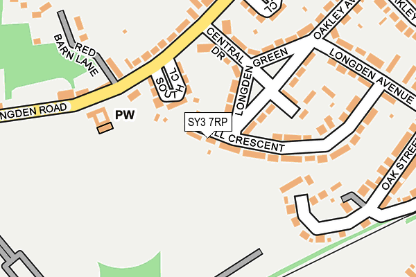 SY3 7RP map - OS OpenMap – Local (Ordnance Survey)