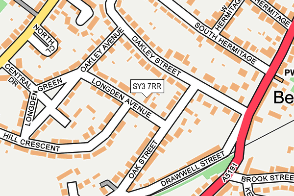 SY3 7RR map - OS OpenMap – Local (Ordnance Survey)