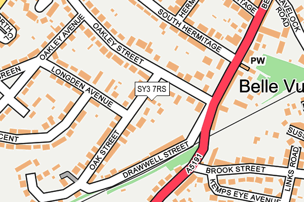 SY3 7RS map - OS OpenMap – Local (Ordnance Survey)