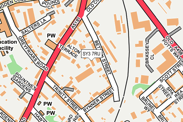 SY3 7RU map - OS OpenMap – Local (Ordnance Survey)