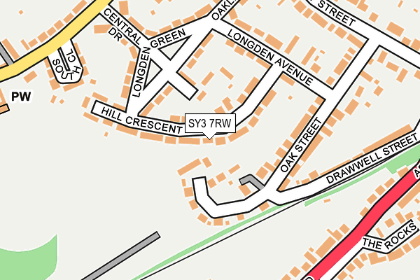 SY3 7RW map - OS OpenMap – Local (Ordnance Survey)