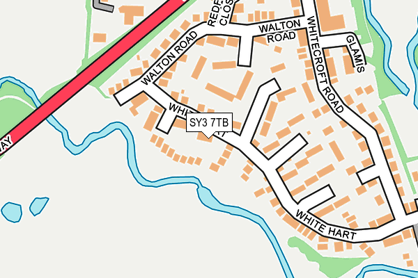 SY3 7TB map - OS OpenMap – Local (Ordnance Survey)