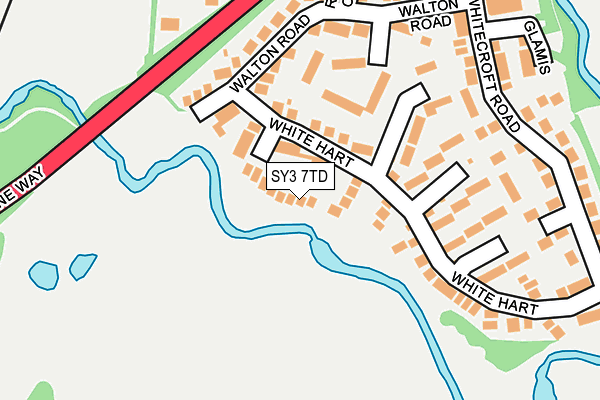 SY3 7TD map - OS OpenMap – Local (Ordnance Survey)