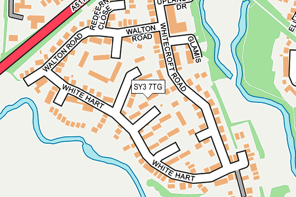 SY3 7TG map - OS OpenMap – Local (Ordnance Survey)