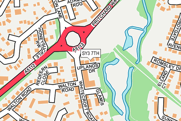 SY3 7TH map - OS OpenMap – Local (Ordnance Survey)