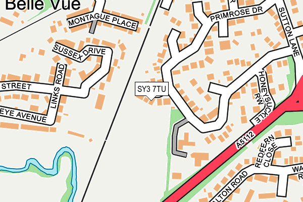 SY3 7TU map - OS OpenMap – Local (Ordnance Survey)