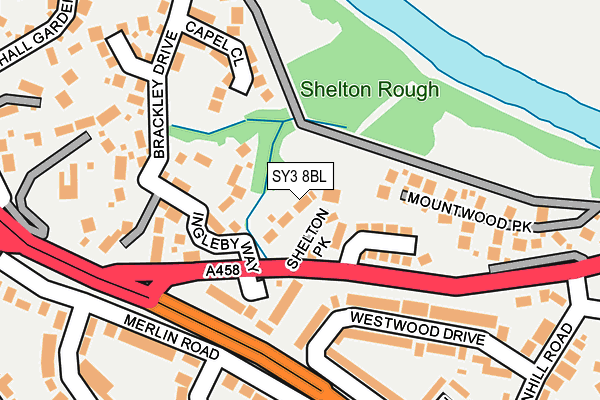 SY3 8BL map - OS OpenMap – Local (Ordnance Survey)