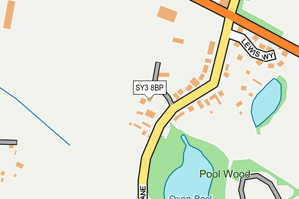 SY3 8BP map - OS OpenMap – Local (Ordnance Survey)