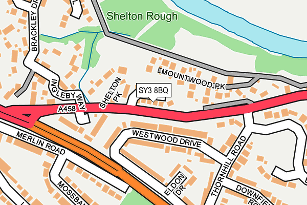 SY3 8BQ map - OS OpenMap – Local (Ordnance Survey)