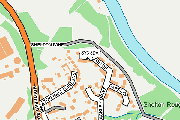 SY3 8DA map - OS OpenMap – Local (Ordnance Survey)