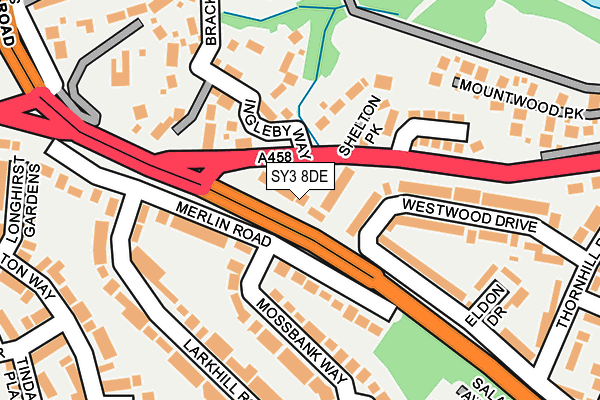 SY3 8DE map - OS OpenMap – Local (Ordnance Survey)