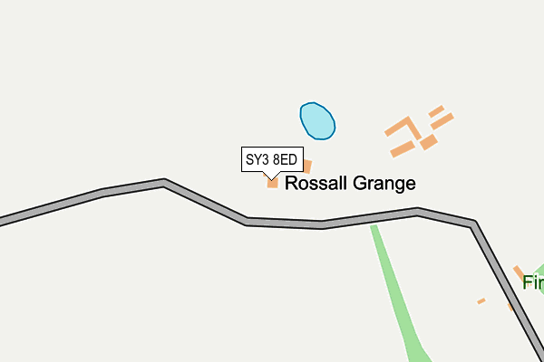 SY3 8ED map - OS OpenMap – Local (Ordnance Survey)