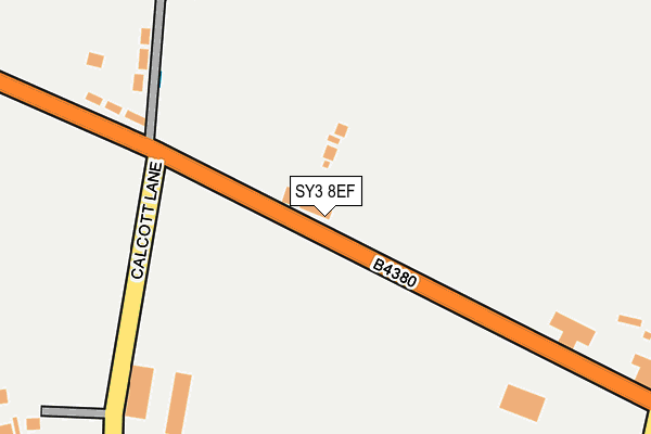 SY3 8EF map - OS OpenMap – Local (Ordnance Survey)