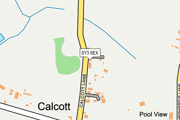 SY3 8EX map - OS OpenMap – Local (Ordnance Survey)