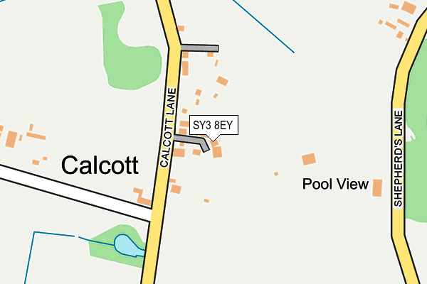 SY3 8EY map - OS OpenMap – Local (Ordnance Survey)