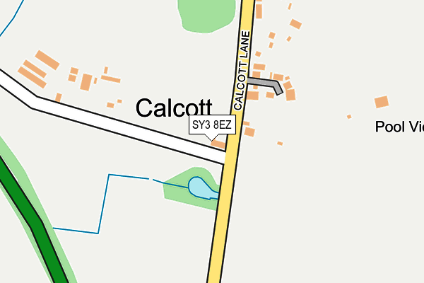 SY3 8EZ map - OS OpenMap – Local (Ordnance Survey)