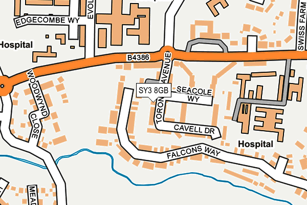 SY3 8GB map - OS OpenMap – Local (Ordnance Survey)