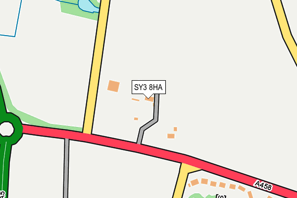 SY3 8HA map - OS OpenMap – Local (Ordnance Survey)