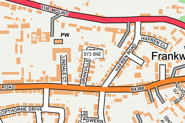 SY3 8NE map - OS OpenMap – Local (Ordnance Survey)