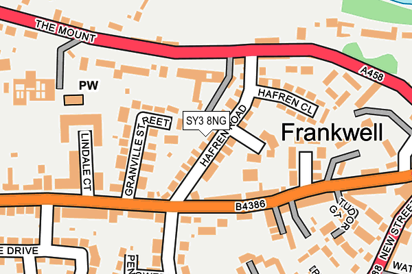 SY3 8NG map - OS OpenMap – Local (Ordnance Survey)