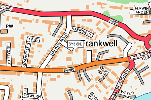 SY3 8NJ map - OS OpenMap – Local (Ordnance Survey)