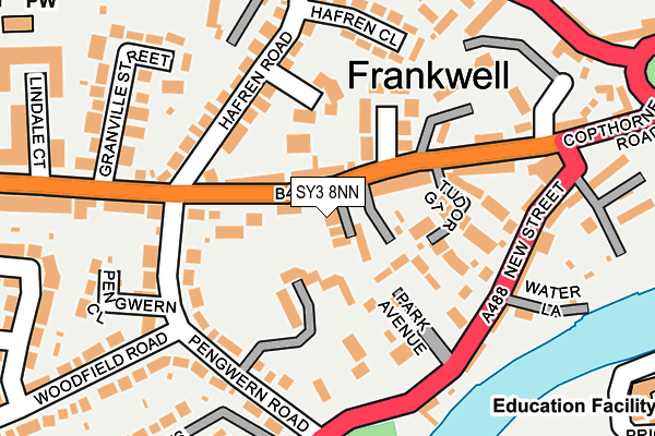 SY3 8NN map - OS OpenMap – Local (Ordnance Survey)